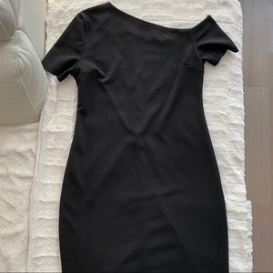 Zara Asymmetrical Neckline Dress